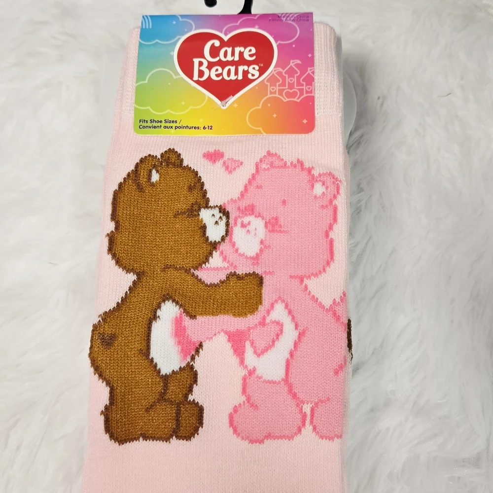 Care Bears Pink Valentine Love Socks – Tenderheart & Love-a-Lot Retro 80s Crew